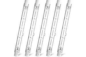 Klarlight 118mm Lampadina Alogena R7s 500W J118 Doppia Testa Lampadina Lineare Dimmerabile Bianco Caldo 2800K 11000LM, Confezione da 5