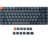 Keychron K3 Clavier mécanique sans Fil Ultra-Mince, Clavier Bluetooth/USB 75% Design avec rétroéclairage Blanc, commutateur O
