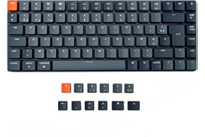 Keychron K3 Clavier mécanique sans Fil Ultra-Mince, Clavier Bluetooth/USB 75% Design avec rétro-éclairage Blanc, commutateur Optique Marron à Bas Profil remplaçable à Chaud pour Mac Windows