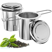Infuseur à Thé En Inox Réutilisable - Passoire à Mailles Fines - 8,8cm - Colcolo