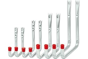 Vormann Crochets muraux en forme de U, 8 pièces, 4 tailles, fabriqué en Allemagne