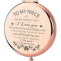 LQRI Kompaktspiegel „To My Sister-in-Law“ – Persönliches Geschenk Mit Gravur, Rosa, Ca. 6,3 Cm