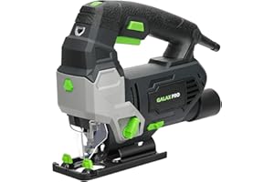 GALAX PRO Seghetto Alternativo, 800W 3000 SPM, Strumento di Segatura di Linea con 6 Velocità Regolabili, Angolo di Taglio Fino a 45 °, Movimento Orbitale in 4 Posizioni con Guida Laser