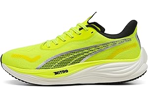 Puma Hommes Velocity Nitro 3 Chaussure De Running sans Stabilisateurs Chaussures De Running Yellow Alert-Puma Black - Jaune 44