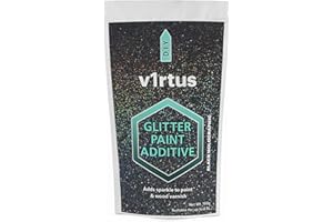 v1rtus Noir Holographic Glitter Additif pour peinture 100 g / 3,5 oz Emulsion Peinture