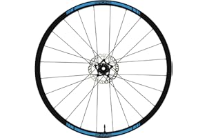 DualColorStampe Autocollants pour jantes de vélo 26" - 27,5" - 28-29" Pouces Roue de Vélo VTT Stickers Jantes VTT Accessoires VTT B0042 (28-29'' Pouces, Bleu 53)