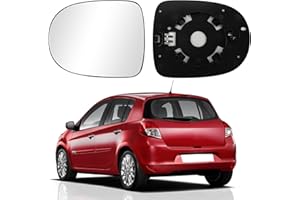 RASHION Verre de Rétroviseur Gauche Compatible avec Renault Clio III 2009-2012 / Modus 2007-2012 Glace De Rétroviseur Chauffant