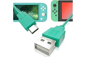 HEATFUN USB C Charger for Nintendo Switch, Fast Charging Cable for Nintendo Switch, MacBook, Pixel C, LG Nexus 5X G5, Nexus 6P/P9 Plus, One Plus 2, Sony XZ and More - Animal Crossing Green (4.92ft)