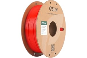 eSUN PETG Filamento 1.75mm, Filamento PETG de Alta Dureza, Carrete de 1KG (2.2 LBS) Filamento de Impresión 3D para Impresoras 3D,Rojo Sólido