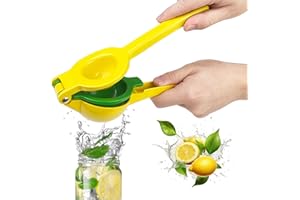 Lixiluxia Zitronenpresse Handpresse Entsafter, Zitruspresse Manuell, Aluminiumlegierung Limettenpresse, Schweres Manuelle Saftpresse, Lemon Squeezer, Zitronen Presse, Lemon Juicer für Küche, Bar