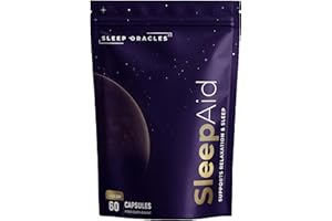 Sleep Oracles Magnesium Glycinate Sleep Aid Capsules | with Valerian Root, L-Theanine, Passionflower & Vitamin B6 | Vegan Magnesium Supplements for Relaxation & Sleep Support | 60 Capsules