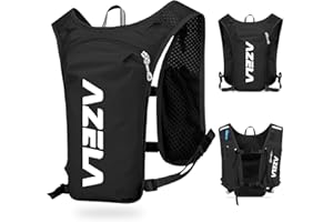 HOTUT Zaino da Corsa,Gilet Idrici Unisex con Strisce Riflettenti, Zainetto Gilet Corsa,Cinghie Pettorali Regolabili,Zaino Idratazione per Ciclismo Maratona Trekking Trail