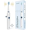 Caresmith SPARK One Electric Battery Toothbrush | Electric Tooth Brushes for Adult | AA Battery Provided | 30000 Strokes per Minute (White, 1)