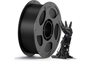 ANYCUBIC PLA Filamento 1,75 PLA Negro, 1KG PLA Filamento para Impresora 3D con Carrete Desmontable, Precisión +/- 0,02 mm, Filamento de ldentificación Inteligente