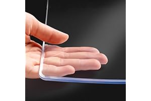 FLAVYO Protector de Mesa de PVC Transparente Inodoro, Tapete Protector de Mesa Transparente 1,6, Mantel de Plástico Transparente Lavable Resistente a Altas Temperaturas (70x130cm/28x51in)