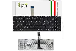 new net - Tastiera Compatibile con Notebook ASUS F550LB, F550LC, F550LD, F550LN, F550VB, F550VC, F550W, F550Z, F552, F552C, F552CL [Senza Frame - Colore Tasti Nero - Layout ITA]