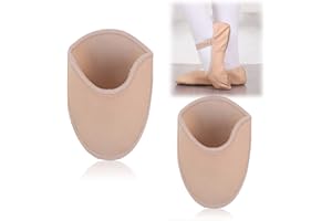 XZEIT Almohadillas de calcetín para Zapatos de Punta de Ballet, Almohadillas para Bolsas de Dedos, Cubierta de Puntera de Tela Tejida, Medias Medias Antideslizantes,Almohadillas para Ballet,(largas)