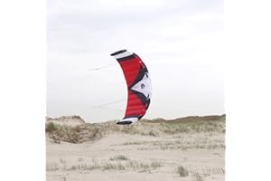 Wolkenstürmer Paraflex Sport 2.3 Alfombra de dirección roja/Blanca - Cometa para Adolescentes y Adultos