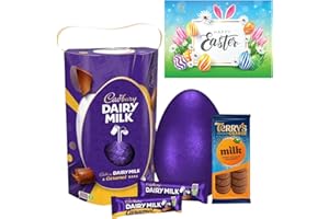 TILZ GEAR Easter Egg Large Bundle - Large Easter Egg Gift Of Dairy Milk and Dairy Milk Bar and Terrys Orange (Dairy Milk & Terrys Orange)
