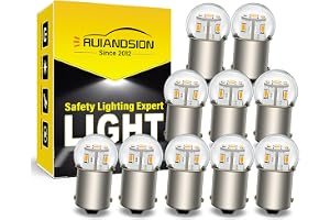 Ruiandsion 10 st LED-lampa 1156 24 V varmvit BA15S 7506 3014 12SMD LED-chip, LED-bakljus, back- och blinkersljus
