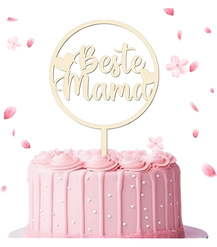 10 Stück „Happy Mother's Day“ Cupcake-Topper Aus Acryl – Rund, Goldfarben, Spiegelnd, 5x5 Cm