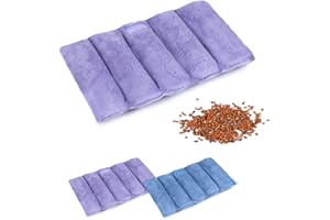 SuzziPad Heating pad Microwavable, Reusable Heat Pads for Pain Relief, Moist Heating Pads for Cramps, Muscle Ache, Joints, Back Pain, Neck, Shoulder, Warmer Heat Pack (Purple)