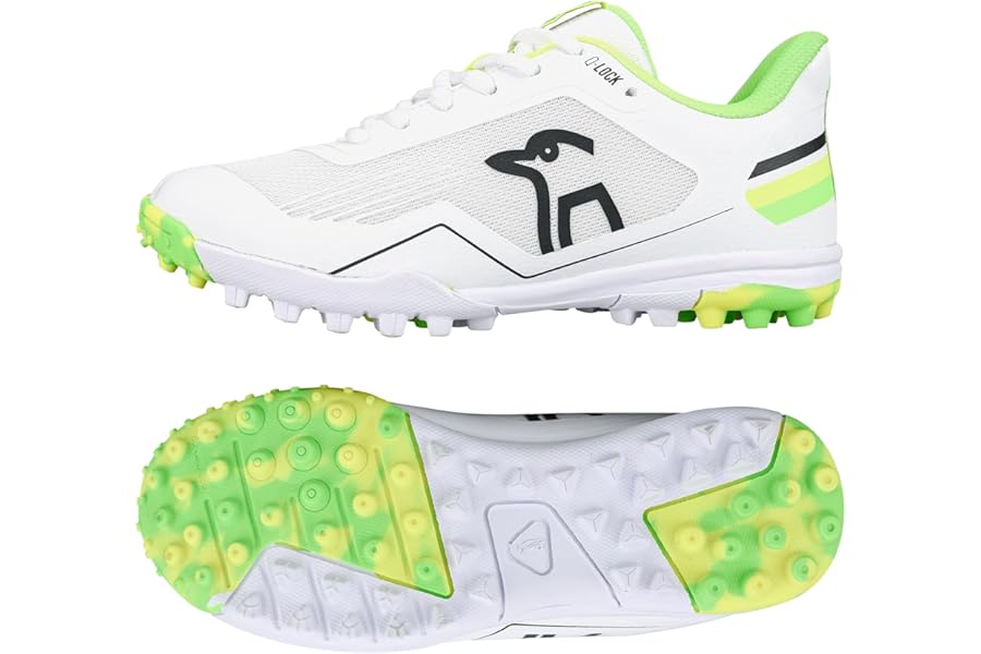 Kookaburra KC 5.0 Rubber Sole Cricket Shoe - Yellow/Green