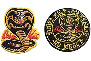 Karaté Kid Cobra Kai Lot de 2 patchs brodés