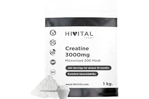Kreatin 3000 mg. 1 Kg / 1000 g. 294 portioner för nästan 10 månaders.