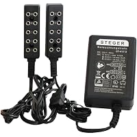 BELI-BECO 5-fach USB-Verteilerleiste Für 4,5V Lampen & LEDs – Ideal Für Krippen, Puppenhäuser & Modellbau (schwarz)