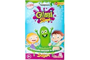 Simba Glibbi Slime grün – Glibber Badewannenspielzeug für Kinder, ungiftig und hautfreundlich, Glibberspaß für Badewanne und Planschbecken, Schleimpulver für Jungen und Mädchen ab 3 Jahren