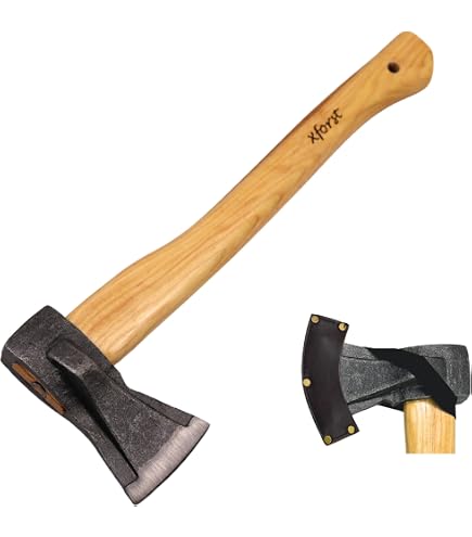 Ascia Spaccalegna VALEX Da 1500 Gr – Lama In Acciaio Forgiato 140 Mm, Manico In Legno, Lunghezza 650 Mm | Per Legna Da Camino E Giardino