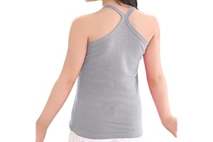 XINYUNZU Mädchen Trägershirt Baumwolle Cami Shirt Top Sommer Sport Top Ärmellos Trägertop Einfarbig Unterhemd Freizeit Oberteile Mode Tanktop Kinder 1-13 Jahre Alt