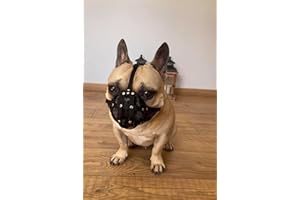 L&J Pets Uk Museruola per cani Bulldog francese francese un altro muso corto (FB2, nero)