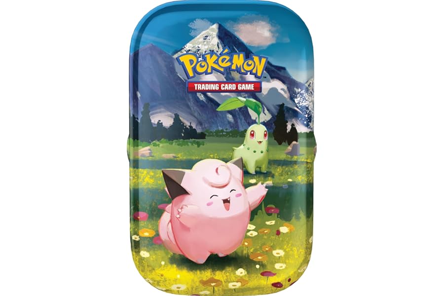 Pokémon: Megaevolution Expansion Collector's Mini Box - Heroic Ascension (Clefairy and Chikorita) by GCC Pokémon (1 sticker sheet, 1 illustration card of the mini box and 2 expansion packs)