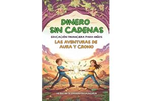 Dinero sin cadenas - Las aventuras de Aura y Crono: Educación financiera para niños a partir de 8 años para crecer libres, aprender a ahorrar y tomar decisiones inteligentes con el dinero.