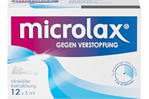 ‎MICROLAX Microlax - Schnelles und sehr gut verträgliches Abführmittel bei Verstopfung – für Kinder und Erwachsene - 12 x 5ml