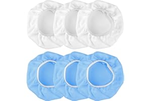 ZMDMAH Zestaw 6 okapów polerskich z mikrofibry, kompatybilne z akumulatorową maszyną do polerowania samochodu Einhell CE-CB 18/254 Li & Einhell CC-PO 90 do maszyn polerskich 220 mm-250 mm, kolor niebieski i