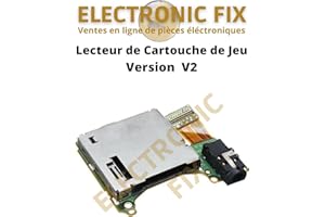 "ELECTRONICFIX Lecteur de Cartouche de Jeu Original V2 - Slot de Cartouche, Port Carte Jeu avec Prise Jack Audio Compatible avec Nintendo Switch V2 - Remplacement et Réparation"