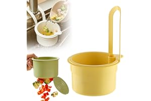 TOERJII Passoire Evier, 2025 upgrade Passoire Cuisine, Panier à Filtre Cygne pour Évier, Poubelle Filtrante en Maille et Nourriture de Collection (Gelb,1 Pcs)