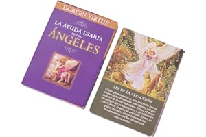 KIVRIMLARV Guía Diaria de Tus Ángeles: Baraja de Cartas de Oráculo y Tarot | 44 Cartas para Principiantes y Profesionales | Lectura de Tarot Angelical