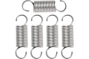 VooGenzek 5 Pièces 2.5 * 20 * 70 mm Ressort de Traction, Ressorts de Tension en Acier Inoxydable, Ressorts de Tension à Double Crochet, pour Tentes, Auvents, Caravanes