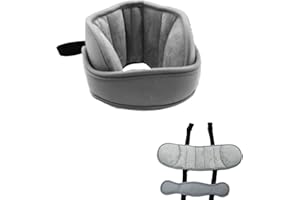 Peixiong Kids Car Seat Head Support, Car Seat Head Support Band for Children Adjustable Infants and Baby Neck Head Support for Car Seat Offers Protection Safety for Kids Grey Head Supports (Grey)
