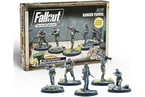 Modiphius Entertainment | Fallout Wasteland Warfare | NCR: Ranger Patrol | Miniatures | Unpainted