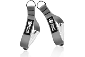 J Bryant Fitness Resistance Band Handle Cable Machine Attachment for Pulley Machine Heavy Duty Metal D Handle Aluminum Alloy Handle Grips Durable Workout Handle Pulley LAT Pulldown System