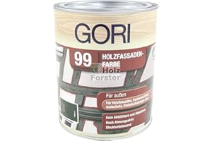 GORI 99 Holz- und Fassadenfarbe 7086 Schokoladenbraun, 0,75 Liter