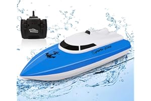 SZJJX RC Boat, 2.4GHz High Speed Remote Control Boats for Lake/Pool/Pond, Electric RC Racing Boats for Adults & Kids