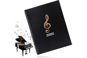 Roosea Music Folder Sheet Music Folder A4 Concert Choral Folder Music Folders for Sheet Music Professional Music File Folder Music Sheet Folder A4 Piano Music Score Folder for Musicians and Band