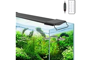 Lominie 20 W Luce per Acquario, Illuminazione LED per Acquario da 42-62 CM, Luce per Piante d'acquario a Spettro Completo con Timer per acquari di alghe e Pesci, Impermeabile IP67 (G20