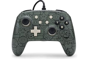 POWER A Mando con cable mejorado PowerA para Nintendo Switch - Power-Up Mario